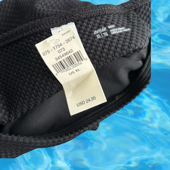 Aerie Black Textured Swim Bottom - Picture 4 of 4